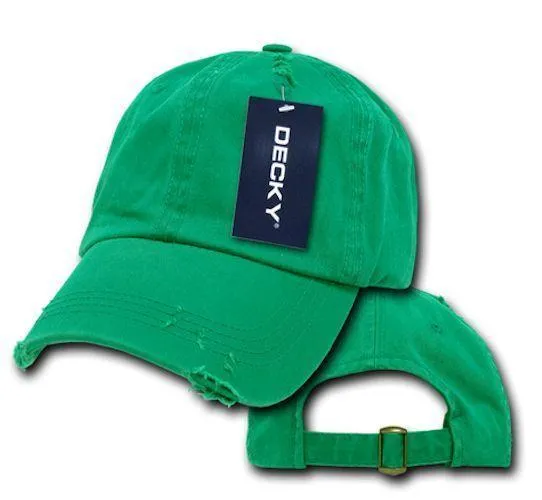 1 Dozen Decky Vintage Frayed Washed Vintage Polo Dad Hats Caps 6 Panel Wholesale
