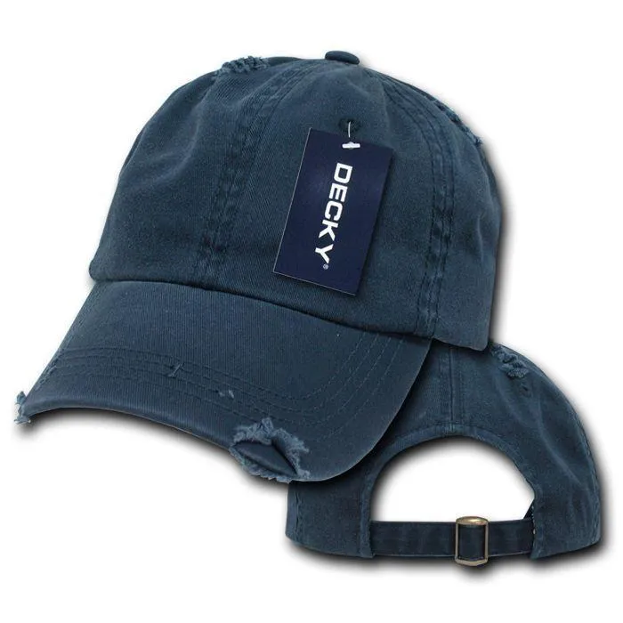 1 Dozen Decky Vintage Frayed Washed Vintage Polo Dad Hats Caps 6 Panel Wholesale
