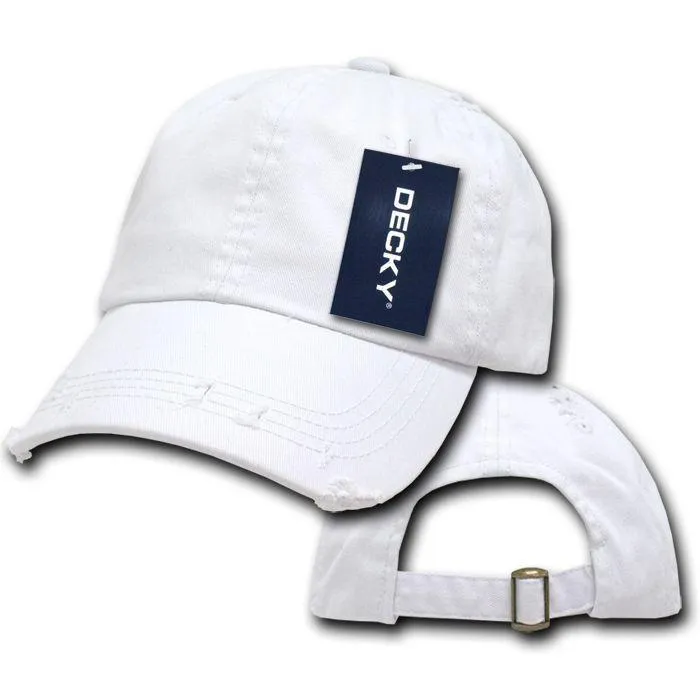 1 Dozen Decky Vintage Frayed Washed Vintage Polo Dad Hats Caps 6 Panel Wholesale