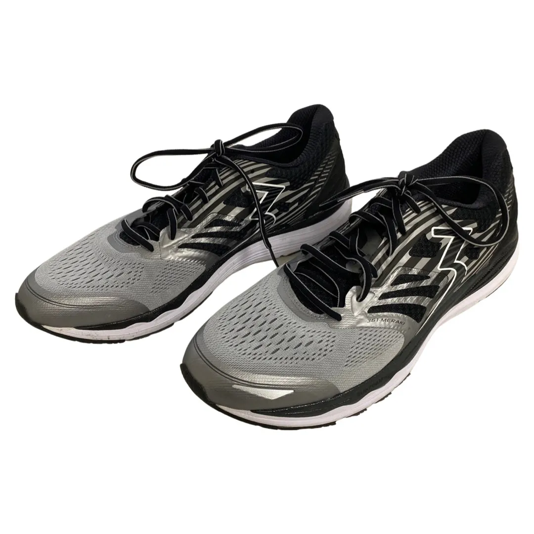 361 BLACK/GRAY DEGREE MEN'S SENSATION 4 RUNNING SNEAKERS SIZE 13