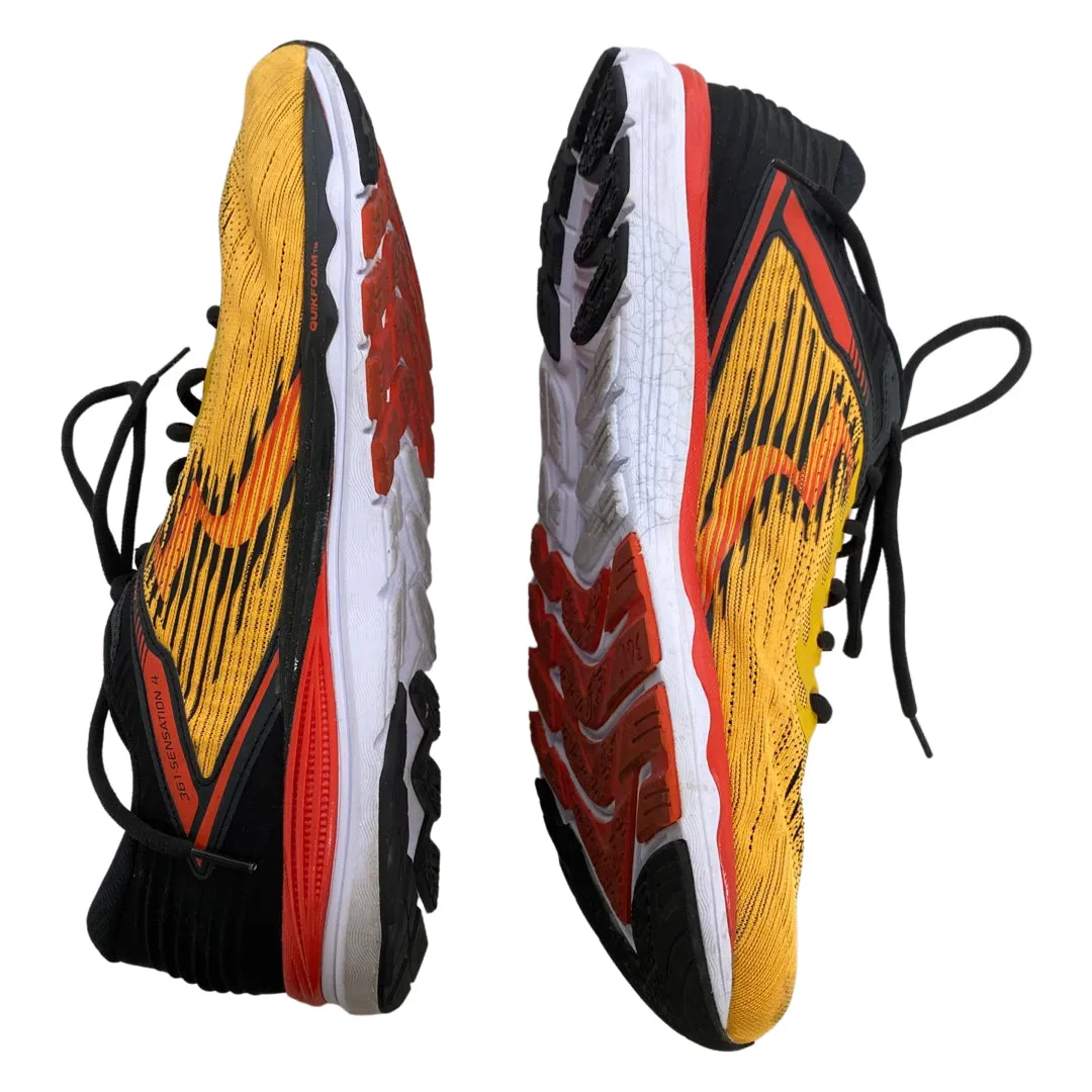 361 MUSTARD YELLOW DEGREE MORPHIT SENSATION 4 RUNNING SNEAKERS SIZE 14