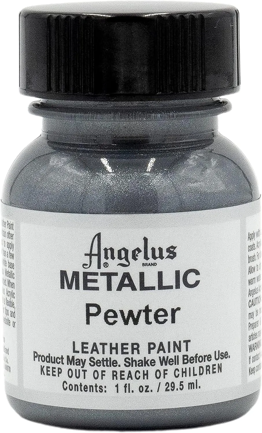 Acrylic Leather Paint Pewter 1Oz
