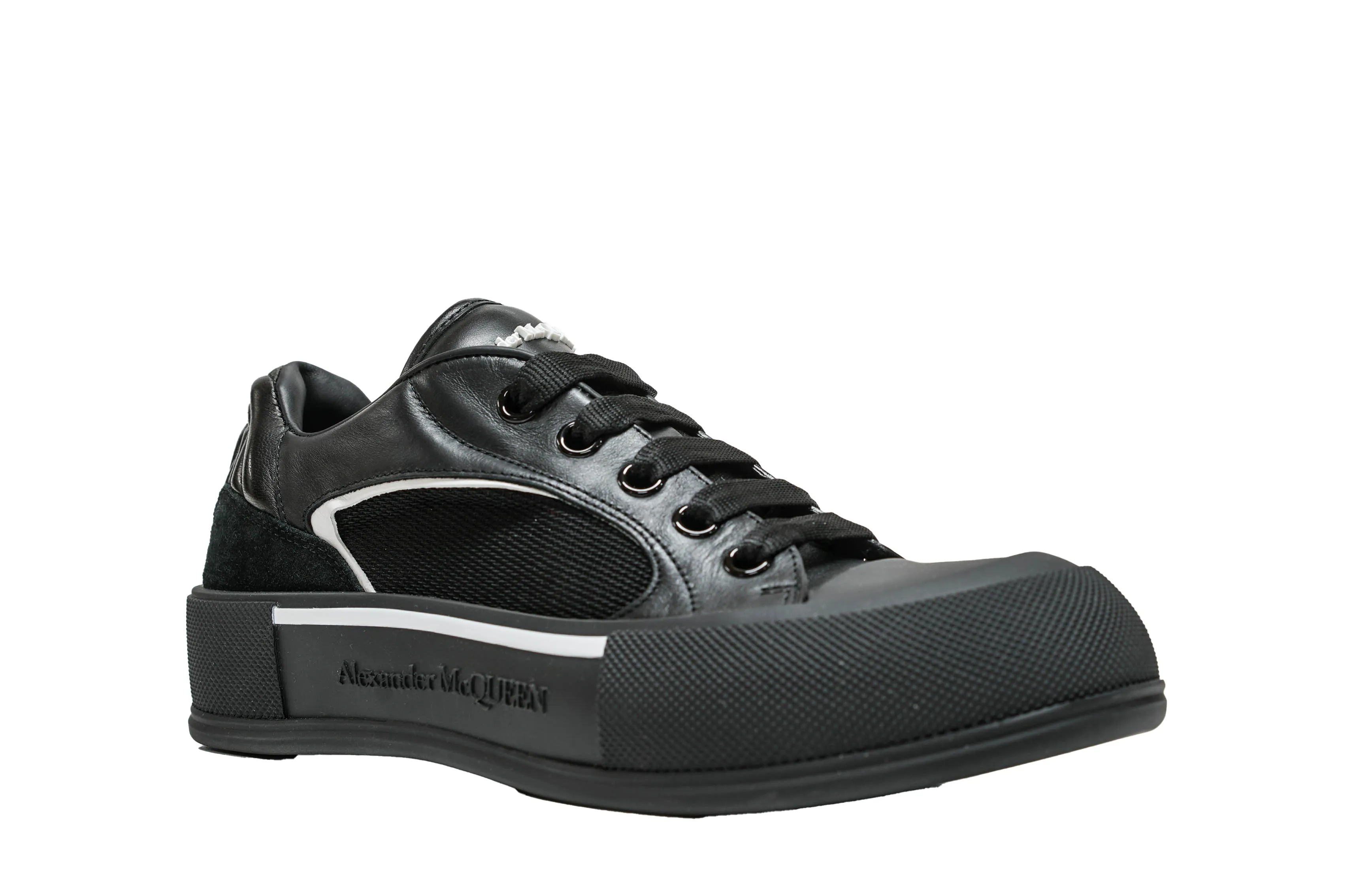 Alexander McQueen Women's Black Mesh Sneaker 781556
