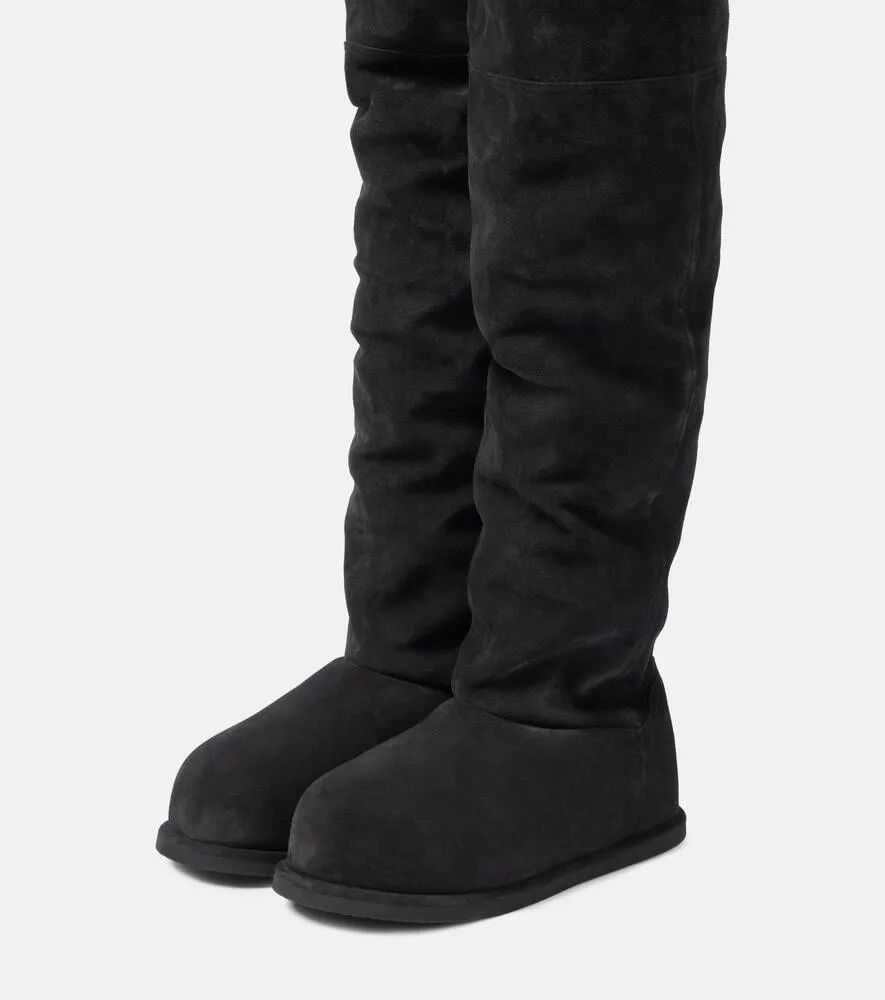 Amina Muaddi Heidi 15 leather over-the-knee-boots