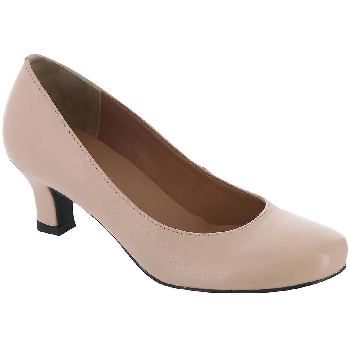 Array Womens Flatter Padded Insole Low Kitten Heels