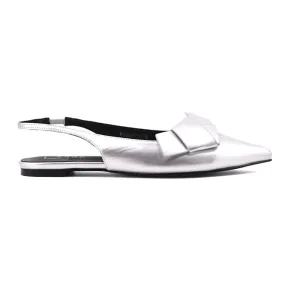 Audrey Metallic Slingback Flats