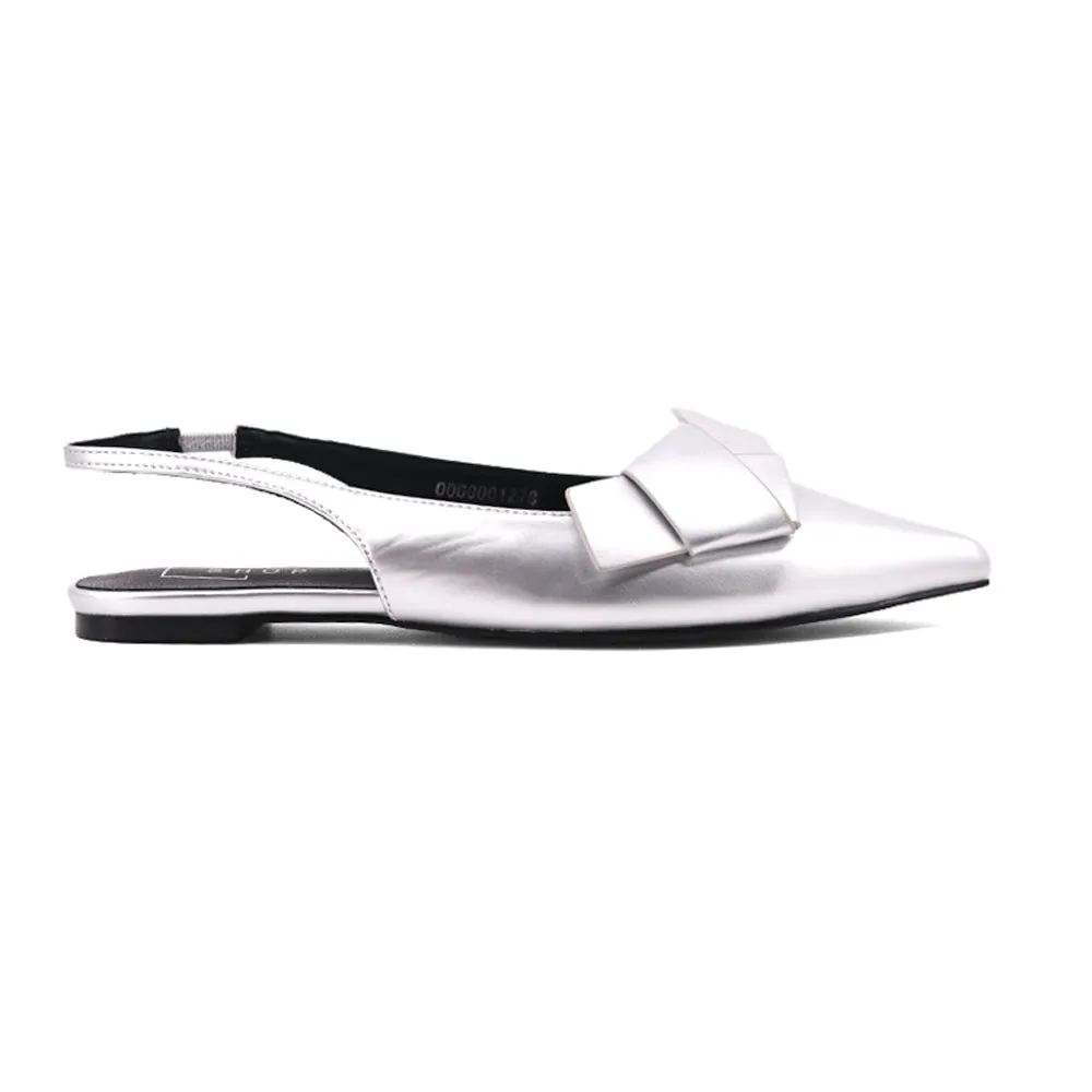 Audrey Metallic Slingback Flats