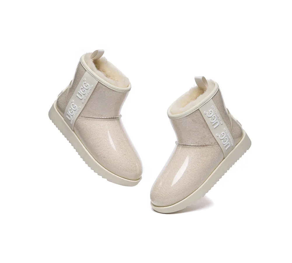 AUSTRALIAN SHEPHERD® Ugg Boots Clear Waterproof and Shearling Women Coated Classic