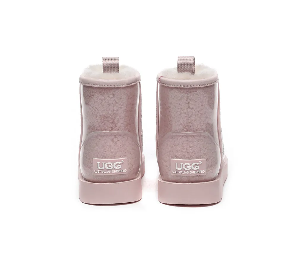 AUSTRALIAN SHEPHERD® Ugg Boots Clear Waterproof and Shearling Women Coated Classic