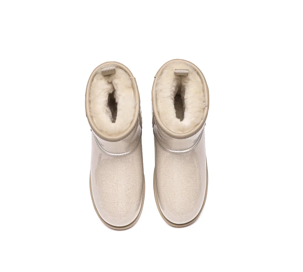 AUSTRALIAN SHEPHERD® Ugg Boots Clear Waterproof and Shearling Women Coated Classic