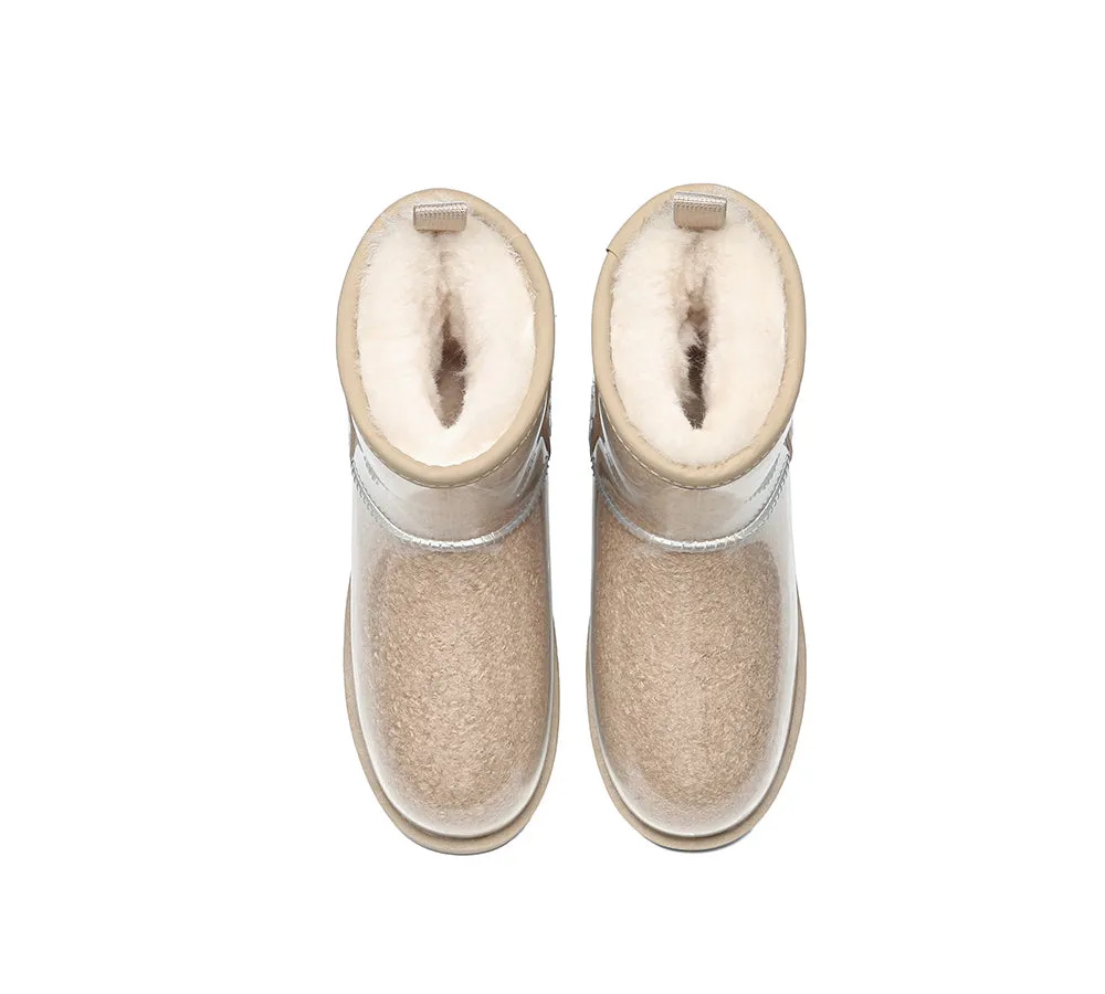 AUSTRALIAN SHEPHERD® Ugg Boots Clear Waterproof and Shearling Women Coated Classic