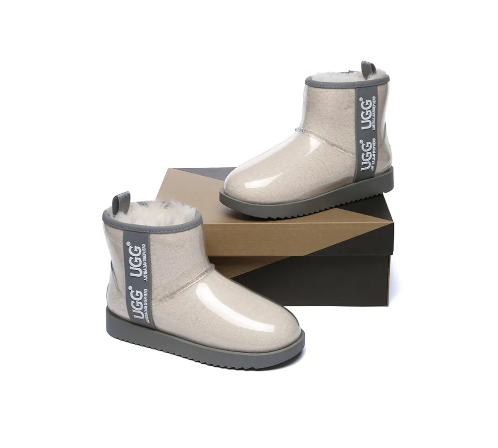 AUSTRALIAN SHEPHERD® Ugg Boots Clear Waterproof and Shearling Women Coated Classic