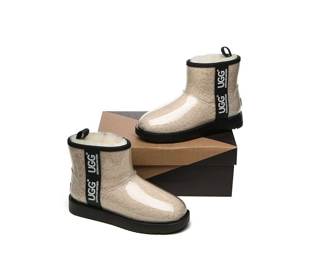 AUSTRALIAN SHEPHERD® Ugg Boots Clear Waterproof and Shearling Women Coated Classic