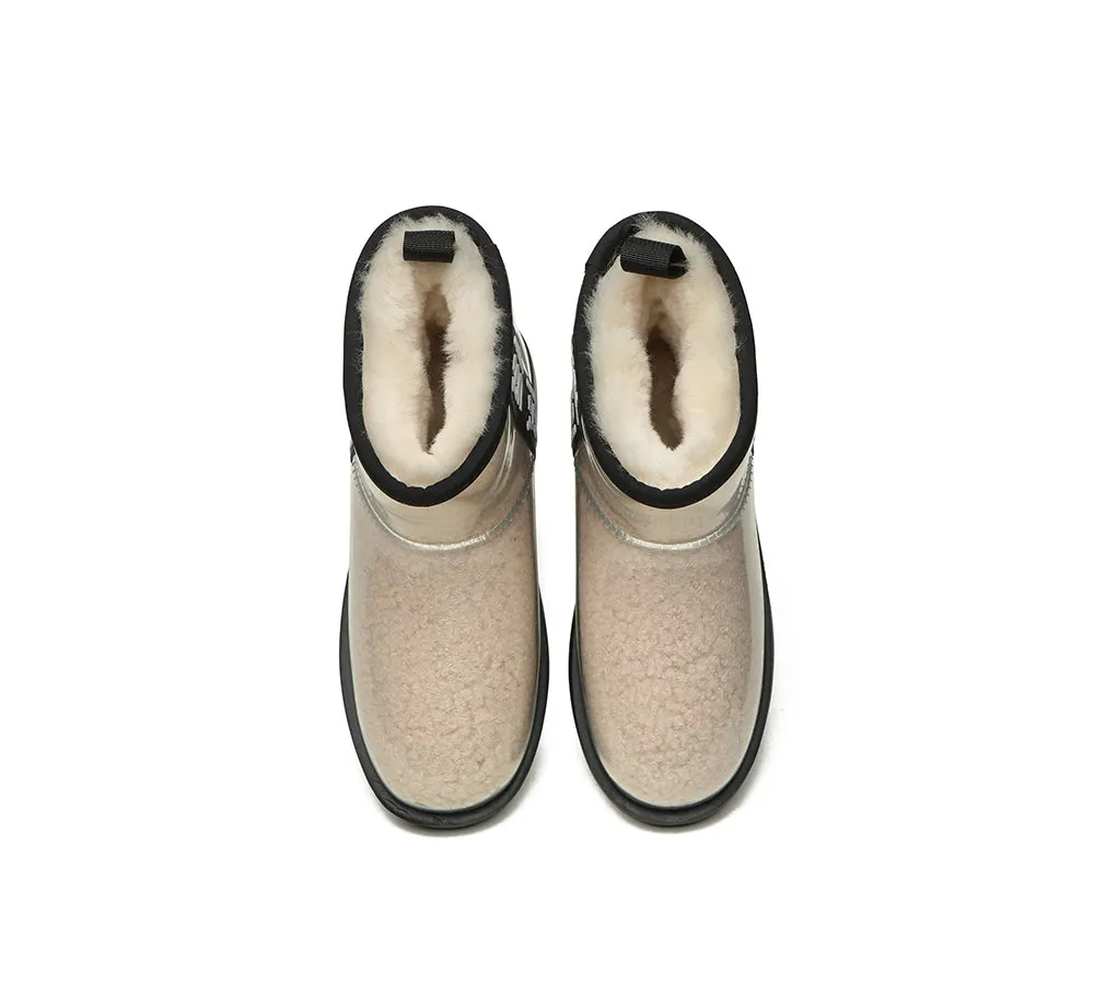 AUSTRALIAN SHEPHERD® Ugg Boots Clear Waterproof and Shearling Women Coated Classic