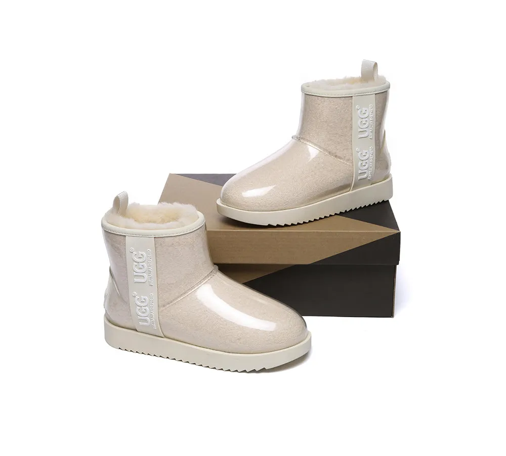 AUSTRALIAN SHEPHERD® Ugg Boots Clear Waterproof and Shearling Women Coated Classic