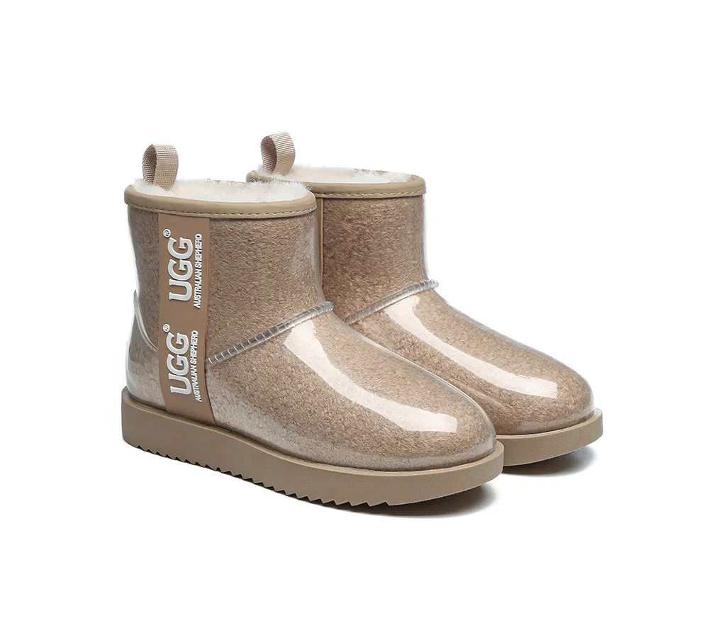 AUSTRALIAN SHEPHERD® Ugg Boots Clear Waterproof and Shearling Women Coated Classic