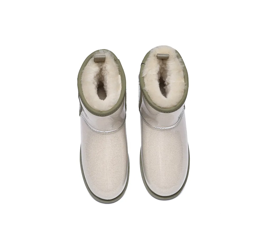 AUSTRALIAN SHEPHERD® Ugg Boots Clear Waterproof and Shearling Women Coated Classic