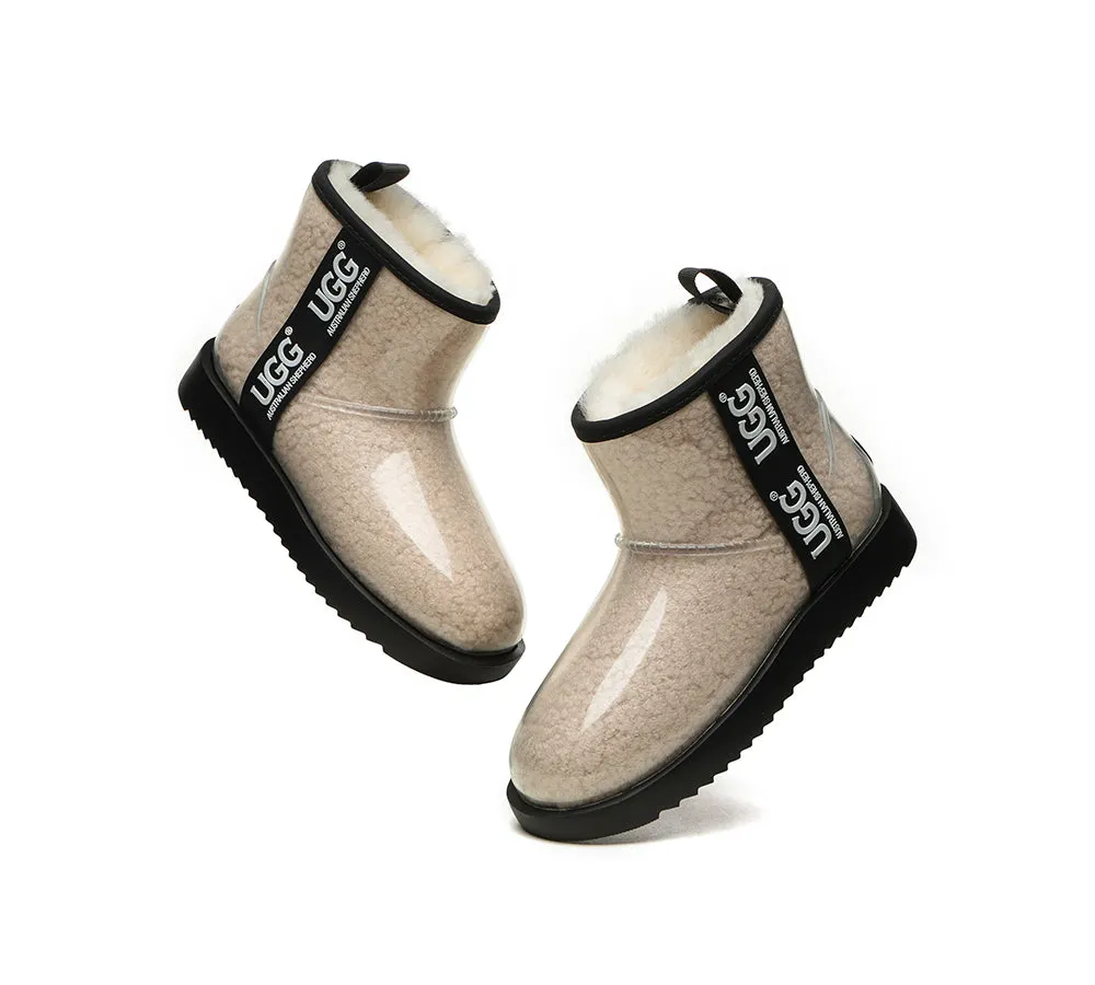 AUSTRALIAN SHEPHERD® Ugg Boots Clear Waterproof and Shearling Women Coated Classic