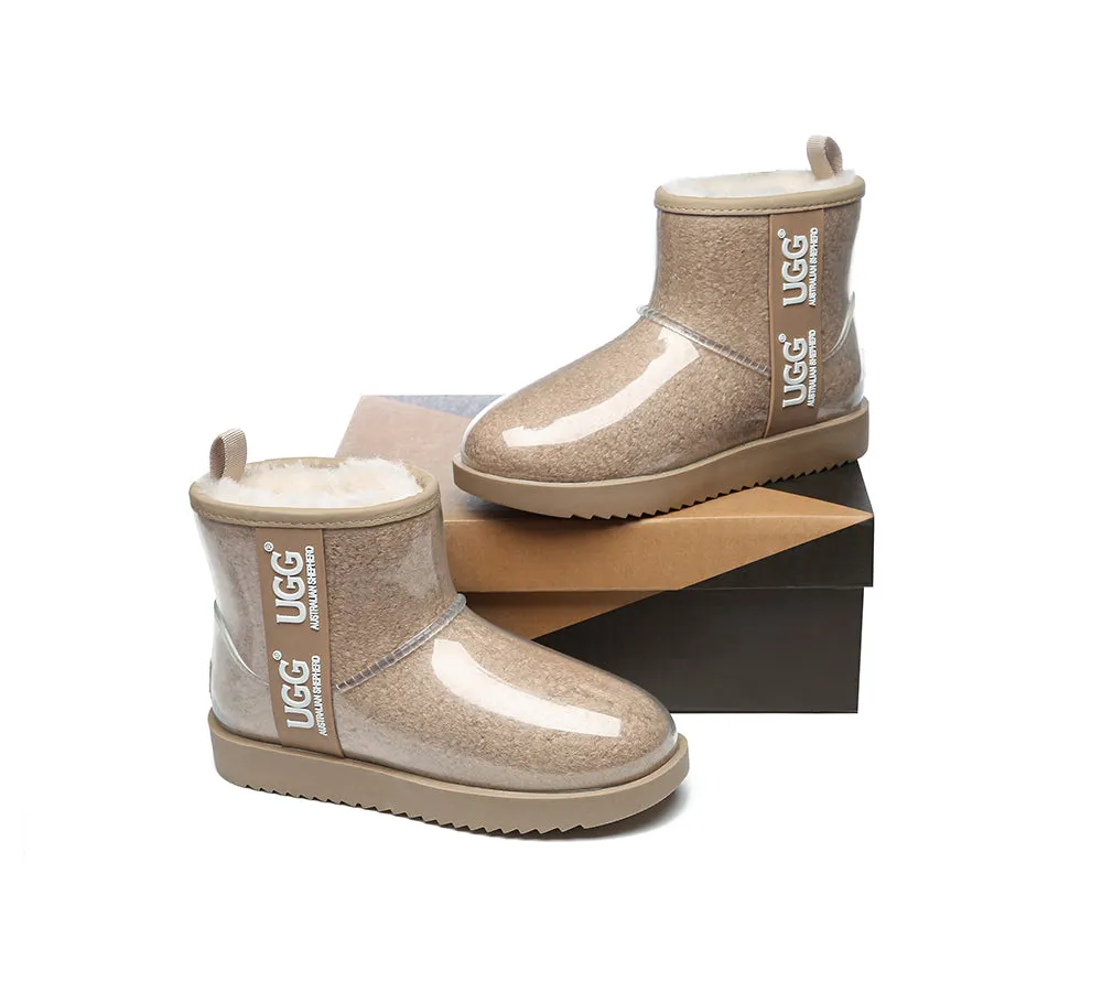 AUSTRALIAN SHEPHERD® Ugg Boots Clear Waterproof and Shearling Women Coated Classic