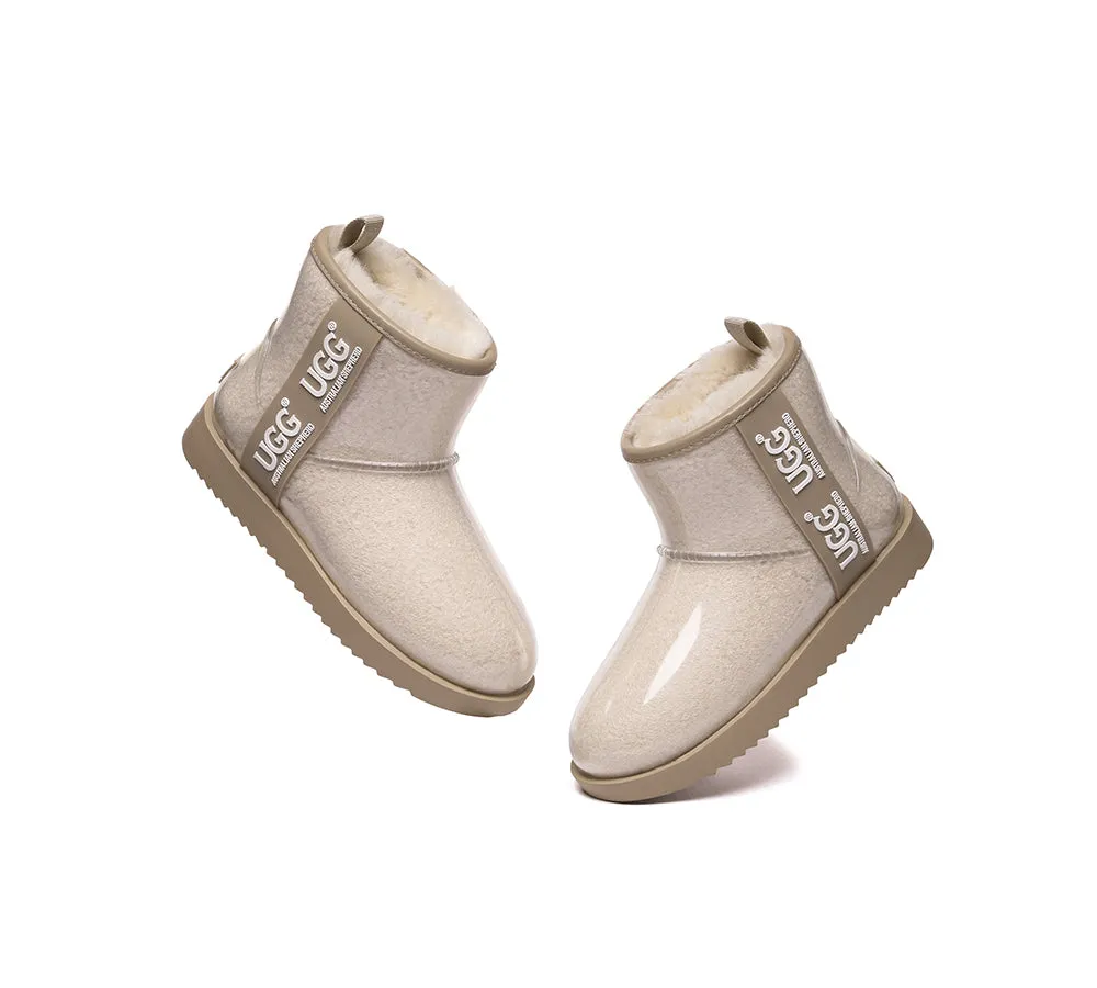 AUSTRALIAN SHEPHERD® Ugg Boots Clear Waterproof and Shearling Women Coated Classic