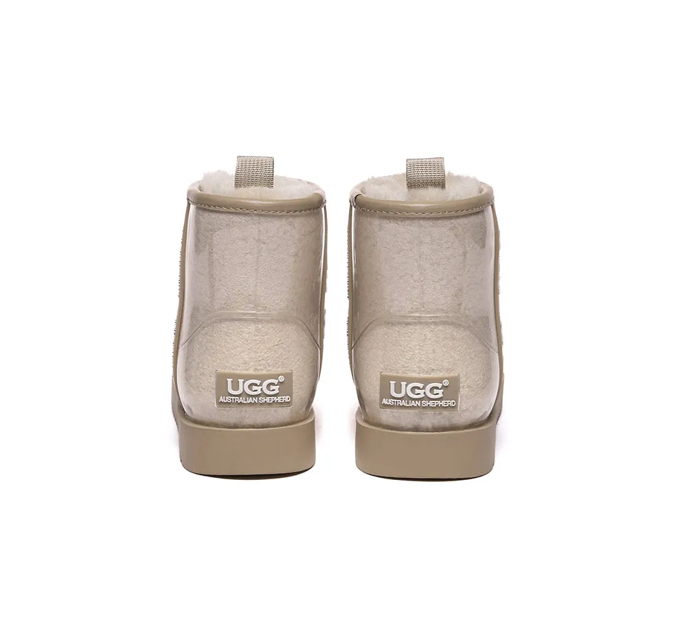 AUSTRALIAN SHEPHERD® Ugg Boots Clear Waterproof and Shearling Women Coated Classic