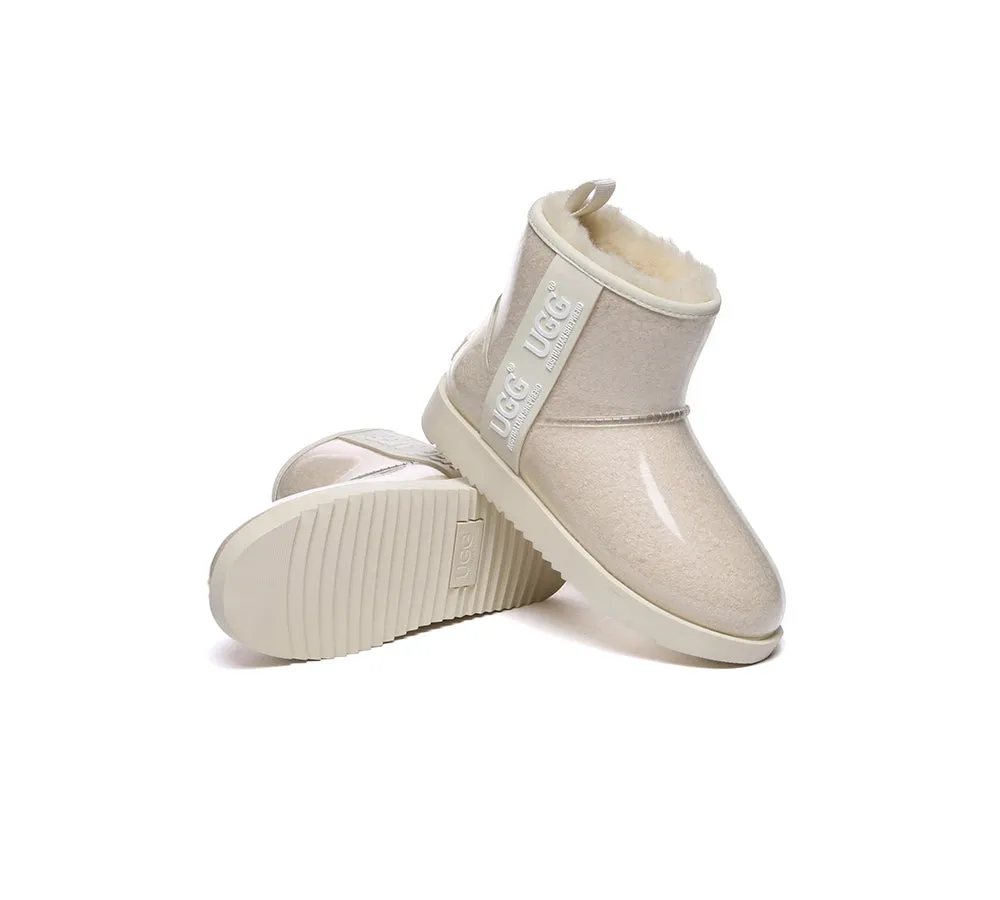 AUSTRALIAN SHEPHERD® Ugg Boots Clear Waterproof and Shearling Women Coated Classic