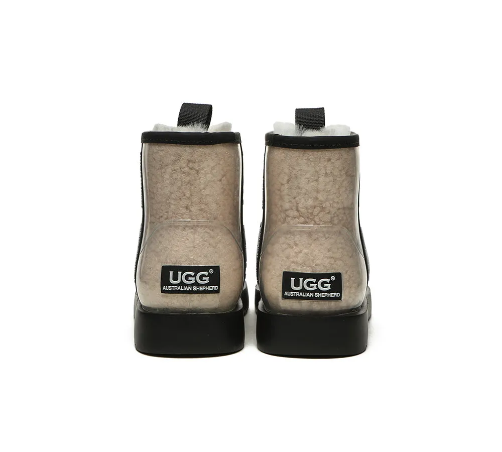 AUSTRALIAN SHEPHERD® Ugg Boots Clear Waterproof and Shearling Women Coated Classic