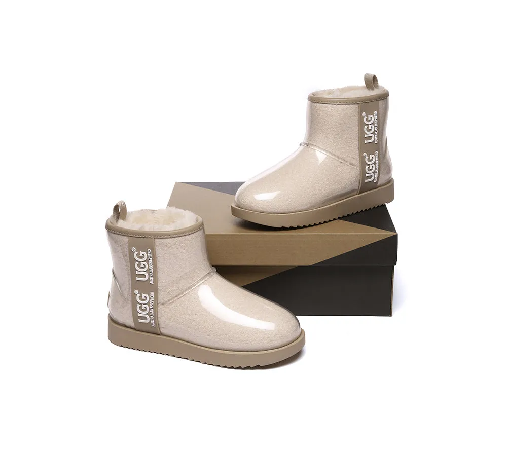 AUSTRALIAN SHEPHERD® Ugg Boots Clear Waterproof and Shearling Women Coated Classic