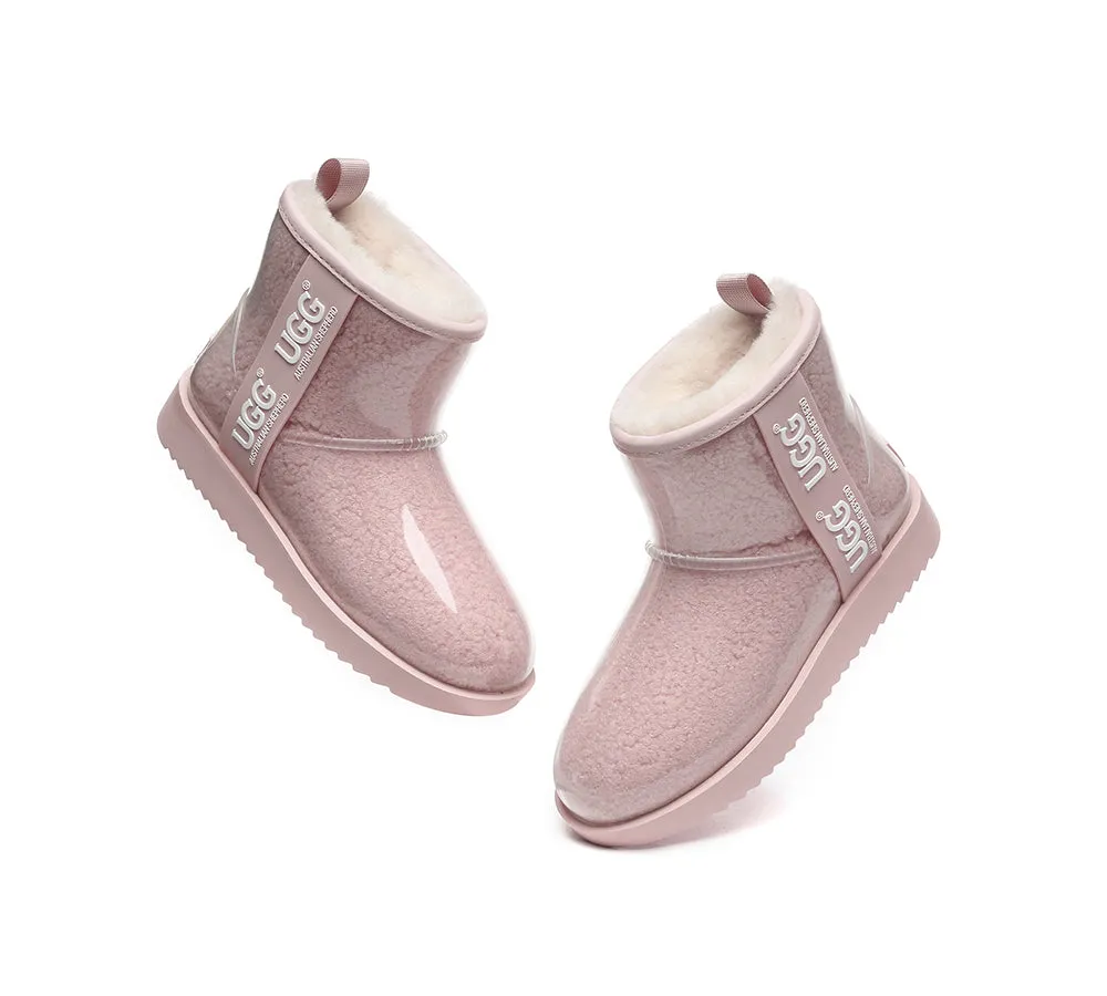 AUSTRALIAN SHEPHERD® Ugg Boots Clear Waterproof and Shearling Women Coated Classic