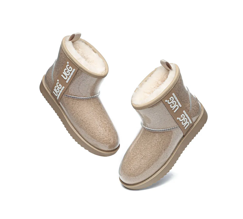 AUSTRALIAN SHEPHERD® Ugg Boots Clear Waterproof and Shearling Women Coated Classic