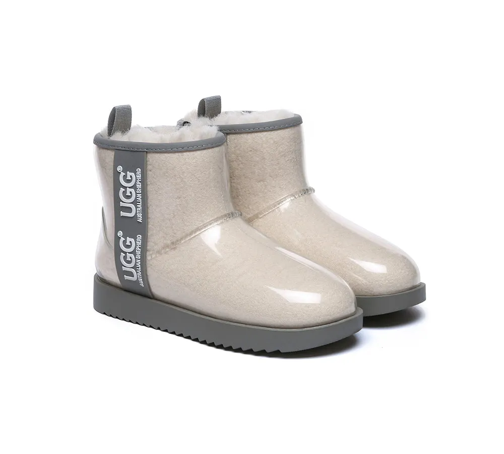 AUSTRALIAN SHEPHERD® Ugg Boots Clear Waterproof and Shearling Women Coated Classic