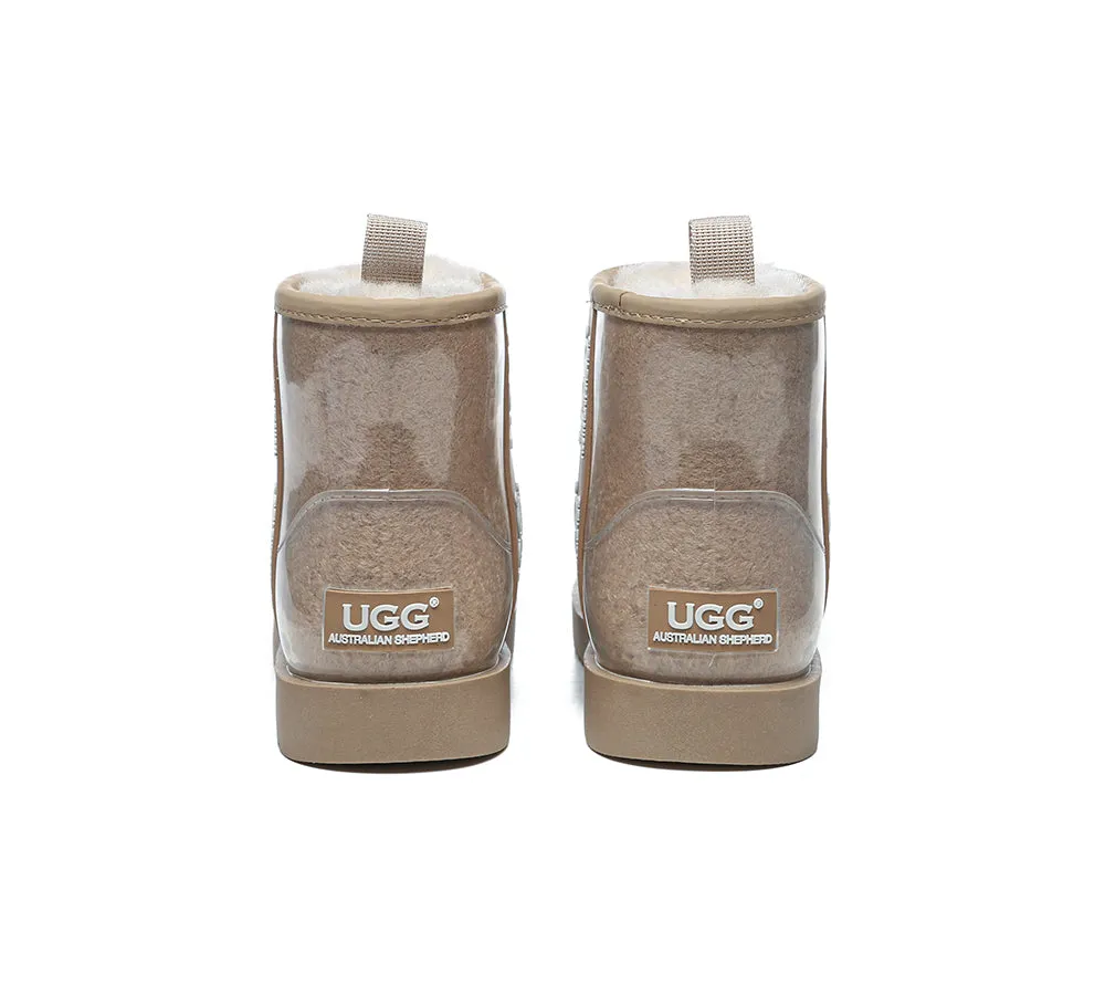 AUSTRALIAN SHEPHERD® Ugg Boots Clear Waterproof and Shearling Women Coated Classic