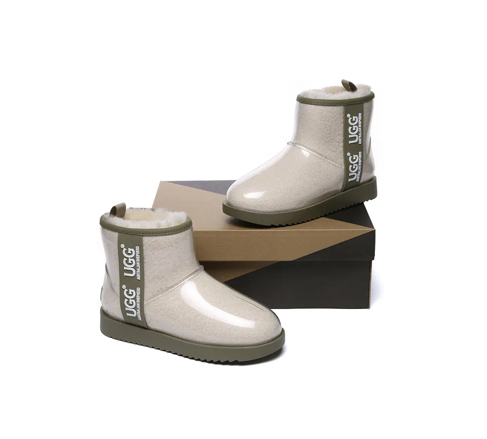 AUSTRALIAN SHEPHERD® Ugg Boots Clear Waterproof and Shearling Women Coated Classic