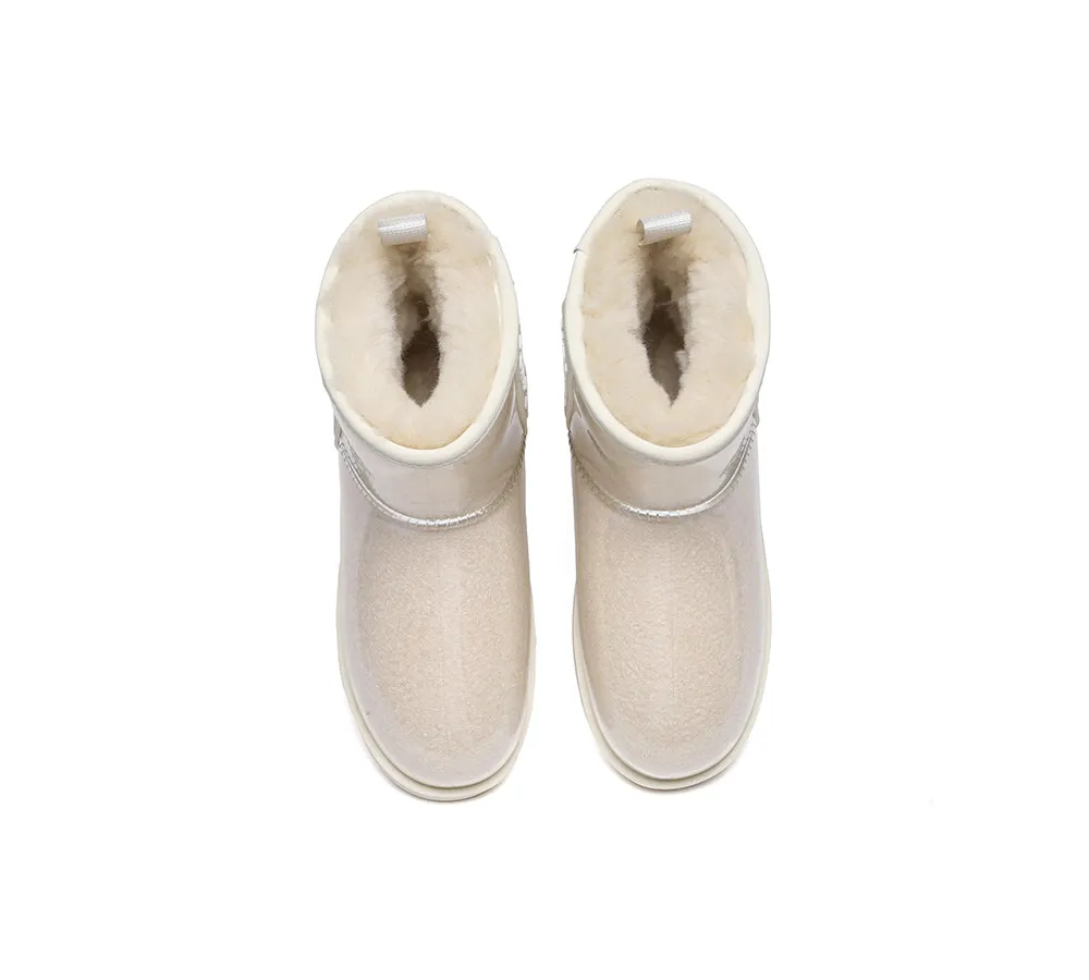 AUSTRALIAN SHEPHERD® Ugg Boots Clear Waterproof and Shearling Women Coated Classic