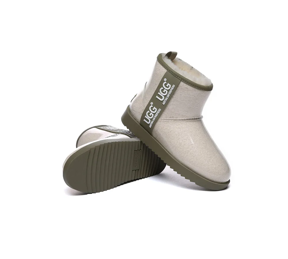 AUSTRALIAN SHEPHERD® Ugg Boots Clear Waterproof and Shearling Women Coated Classic