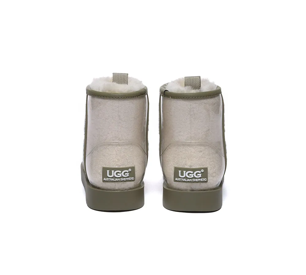 AUSTRALIAN SHEPHERD® Ugg Boots Clear Waterproof and Shearling Women Coated Classic