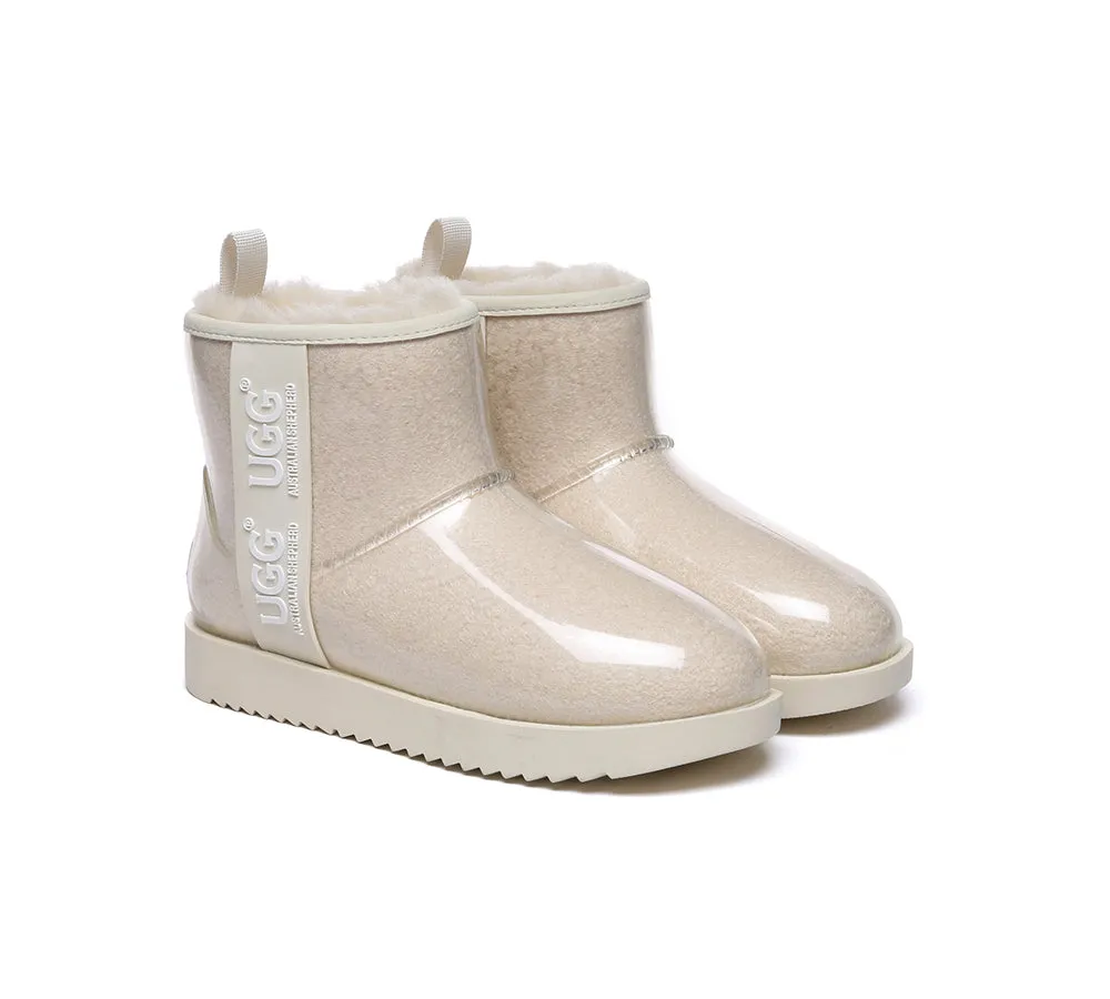 AUSTRALIAN SHEPHERD® Ugg Boots Clear Waterproof and Shearling Women Coated Classic