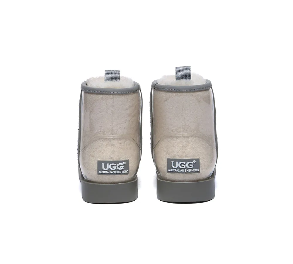 AUSTRALIAN SHEPHERD® Ugg Boots Clear Waterproof and Shearling Women Coated Classic