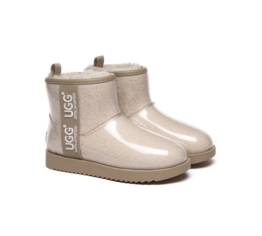 AUSTRALIAN SHEPHERD® Ugg Boots Clear Waterproof and Shearling Women Coated Classic