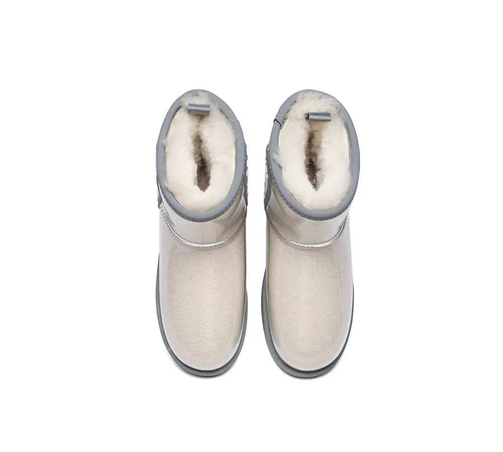 AUSTRALIAN SHEPHERD® Ugg Boots Clear Waterproof and Shearling Women Coated Classic
