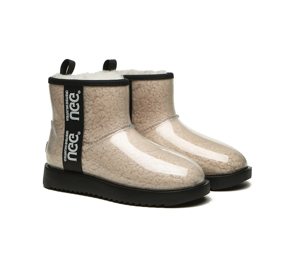 AUSTRALIAN SHEPHERD® Ugg Boots Clear Waterproof and Shearling Women Coated Classic