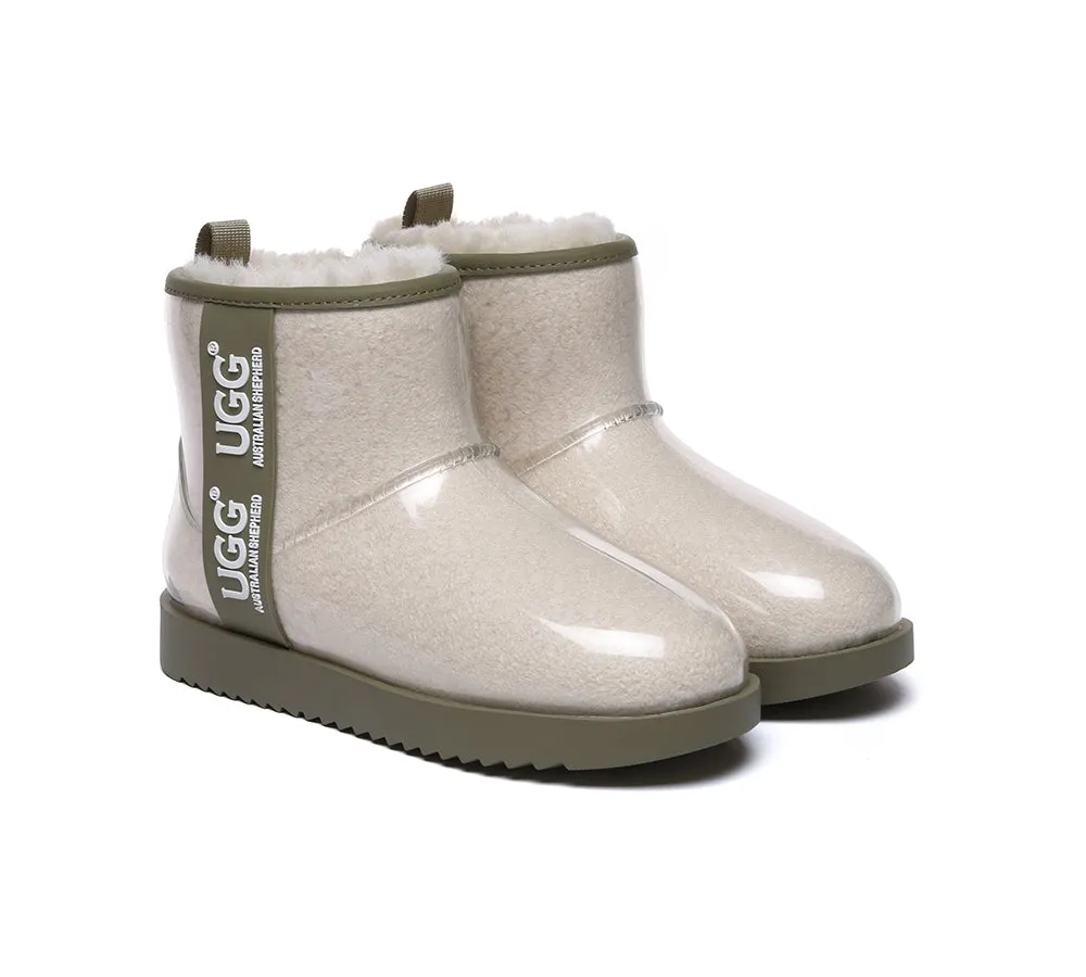 AUSTRALIAN SHEPHERD® Ugg Boots Clear Waterproof and Shearling Women Coated Classic