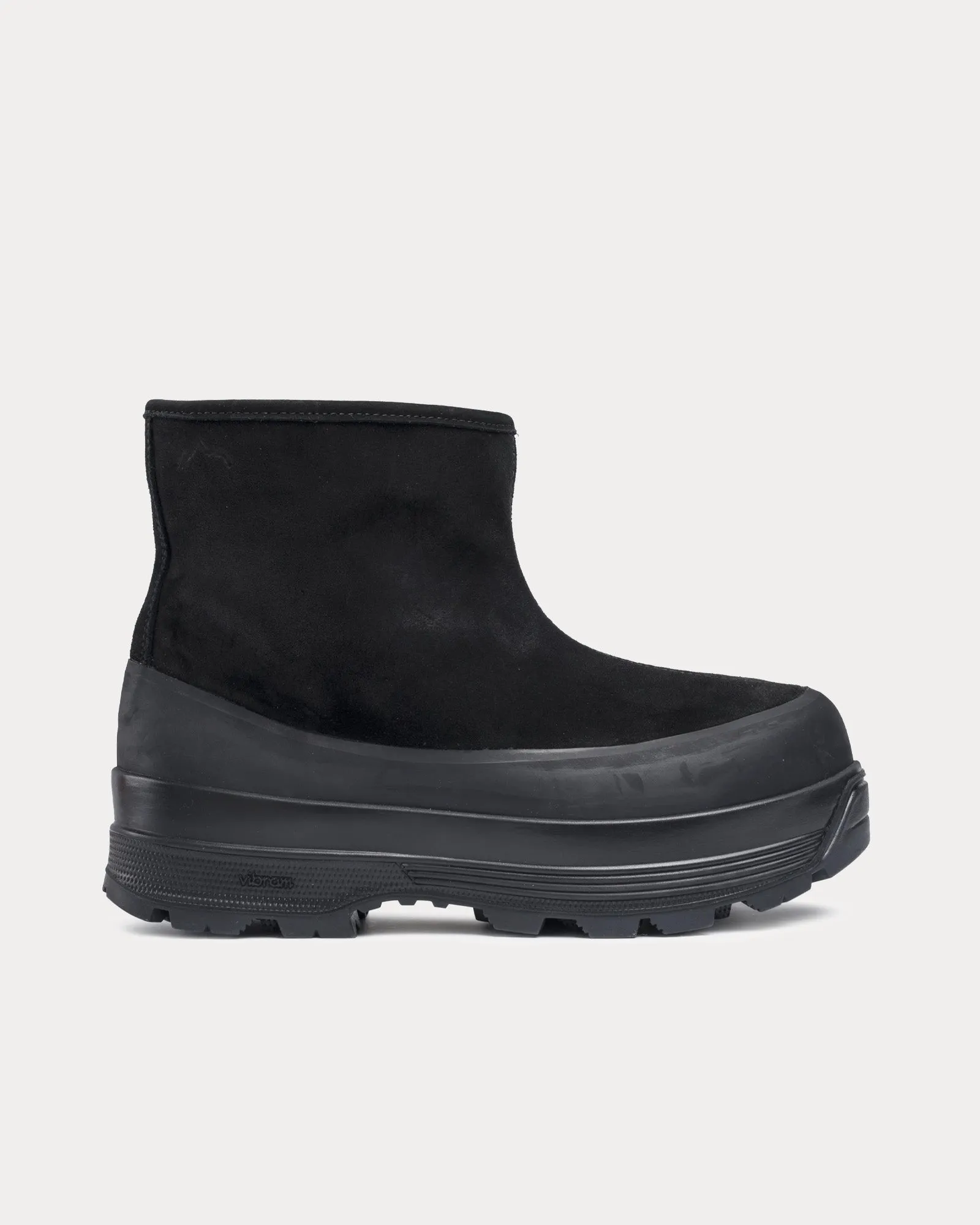 Badia Shearling & Suede Black Boots