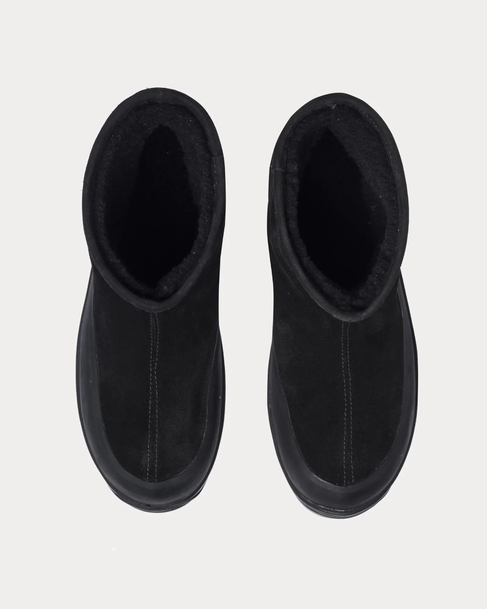 Badia Shearling & Suede Black Boots