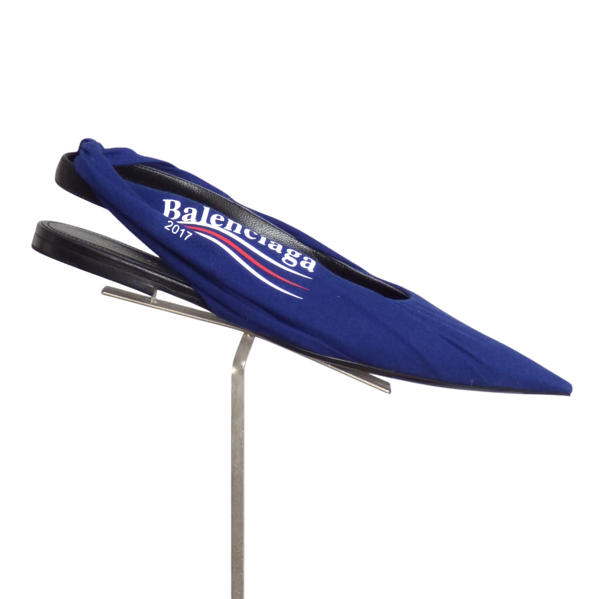 BALENCIAGA- NIB 2017 Jersey Wrapped Sling Back Flats, Size 38