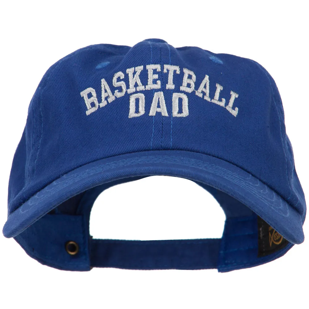 Basketball Dad Embroidered Unstructured Cotton Cap