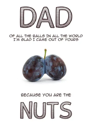 Best Nuts Funny Father's Day Card
