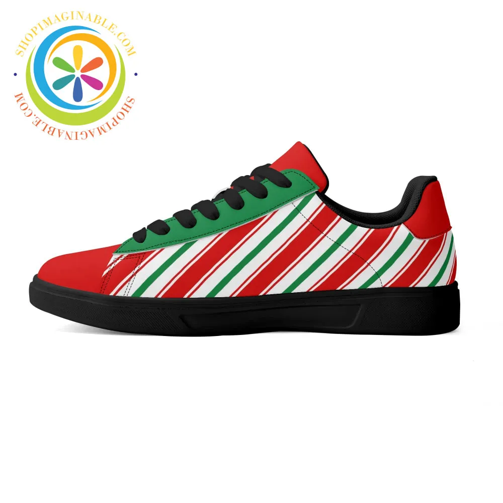 Candy Cane Skateboard Shoes