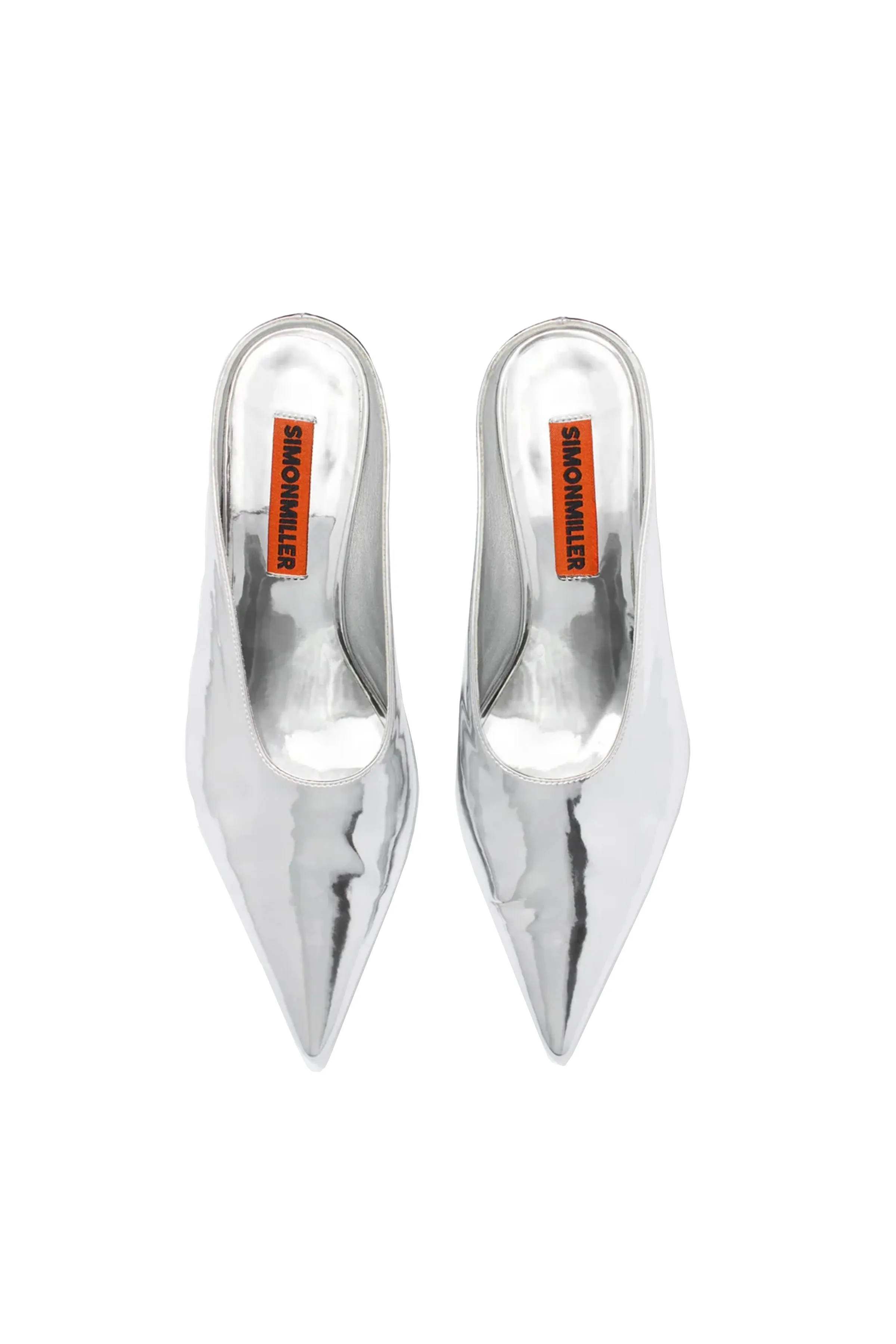 Chrome Pointed Mule