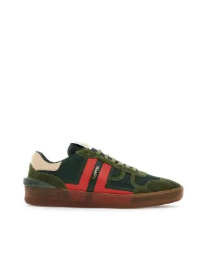 Clay Mesh And Leather Sneakers